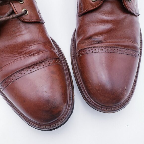 Trask‎ Brogue Leather Oxfords Cap Toe Brown Leather  Lace Up Men\'s Size 10 main image 7
